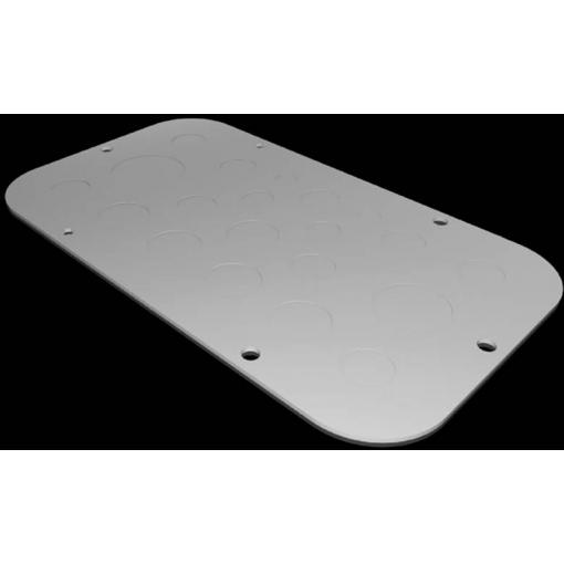 Rittal AX 2571.100 2571100 Přírubová deska (d x š) 149 mm x 256 mm ocelový plech šedá 1 ks