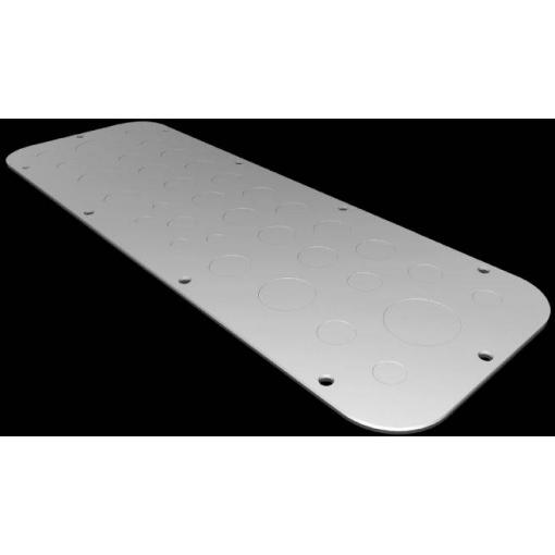 Rittal AX 2573.100 2573100 Přírubová deska (d x š) 149 mm x 447 mm ocelový plech šedá 1 ks