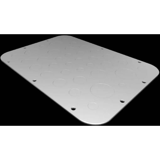 Rittal AX 2575.100 2575100 Přírubová deska (d x š) 221 mm x 301 mm ocelový plech šedá 1 ks