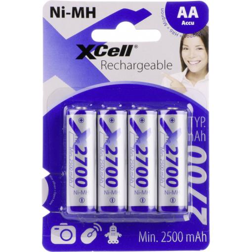 XCell X2700AA B4 akumulátor AA, Ni-MH, 2700 mAh, 1.2 V, 4 ks