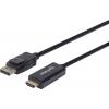 Manhattan DisplayPort / HDMI kabelový adaptér Konektor DisplayPort, Zástrčka HDMI-A 1.00 m černá 152662 Kabel DisplayPort