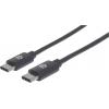 Manhattan USB kabel USB 2.0 USB-C ® zástrčka 0.50 m černá 354868