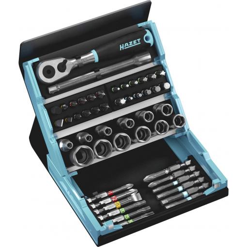 Hazet SmartCase 2200SC-2 sada bitů, 50dílná, inbus, plochý, křížový PH, křížový PZ, vnější dvojitý šestihran, profil T