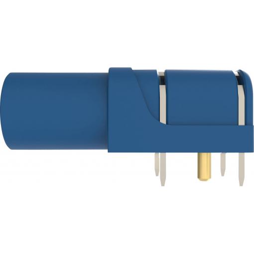 Schützinger SWEB 8094 Au / BL úhlová bezpečnostní zásuvka 4 mm modrá 1 ks