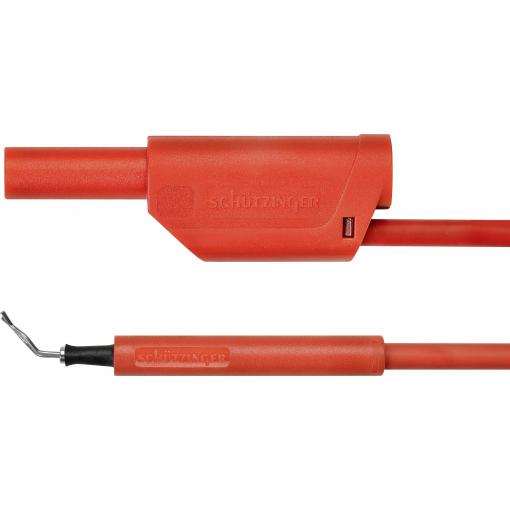 Schützinger AL 8321 / ZPK / 1 / 100 / RT adaptérový kabel zástrčka 4 mm zkušební hroty červená 1 ks