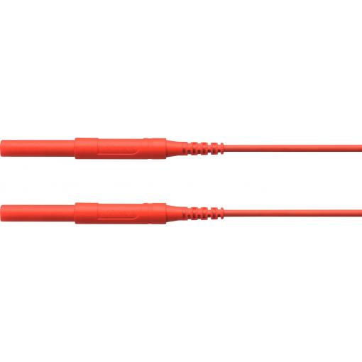 Schützinger HSPL 8568 / AWG16 / 100 / RT bezpečnostní měřicí kabely zástrčka 4 mm zástrčka 4 mm červená 1 ks