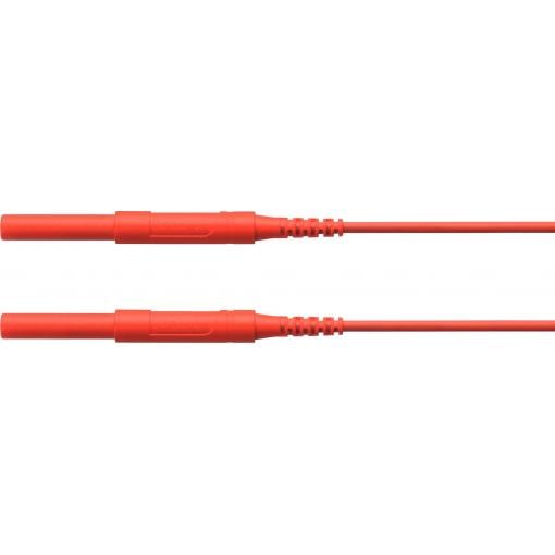 Schützinger HSPL 8568 / AWG16 / 200 / RT bezpečnostní měřicí kabely zástrčka 4 mm zástrčka 4 mm červená 1 ks
