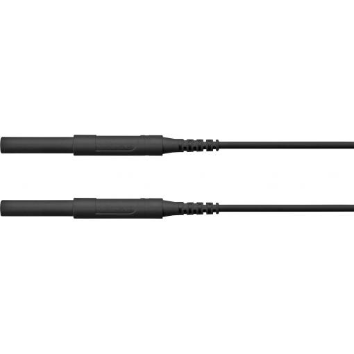 Schützinger HSPL 8568 / AWG16 / 200 / SW bezpečnostní měřicí kabely zástrčka 4 mm zástrčka 4 mm černá 1 ks