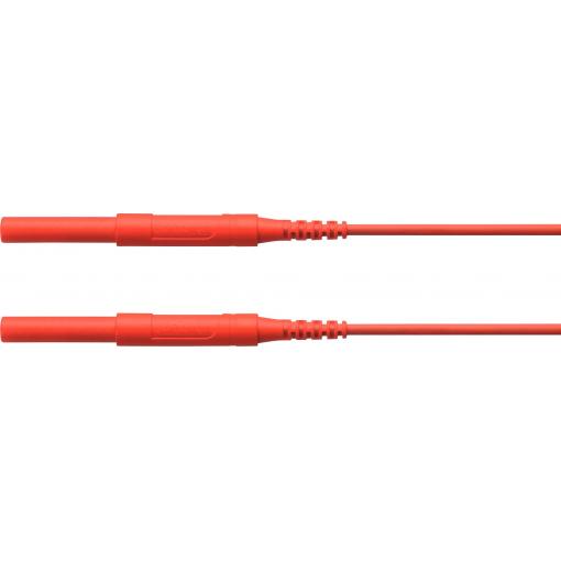 Schützinger HSPL 8568 / AWG16 / 50 / RT bezpečnostní měřicí kabely zástrčka 4 mm zástrčka 4 mm červená 1 ks