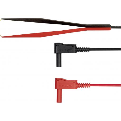 Schützinger KWML 8452 / PZ / 0.75 / 100 měřicí kabel zástrčka 4 mm zkušební hroty černá/červená 1 ks