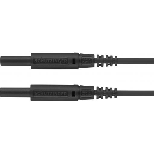 Schützinger MSFK A301 / 0.5 / 100 / SW měřicí kabel zástrčka 2 mm zástrčka 2 mm černá 1 ks