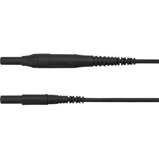 Schützinger MSFK B441 / 1 / 100 / SW měřicí kabel zástrčka 4 mm zástrčka 4 mm černá 1 ks