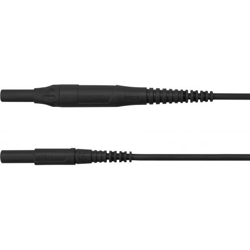 Schützinger MSFK B441 / 1 / 200 / SW měřicí kabel zástrčka 4 mm zástrčka 4 mm 2 m černá 1 ks