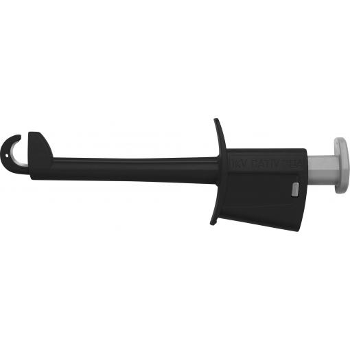 Schützinger SKPS 8341 Ni / SW bezpečnostní měřicí svorka zásuvka 4 mm černá