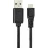Renkforce USB kabel USB 2.0 USB-A zástrčka, USB Micro-B zástrčka 2.00 m černá s antimikrobiálním povrchem RF-4716836