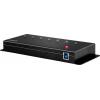 LINDY 7 Port USB 3.0 Metall Hub 7 portů USB Hub černá