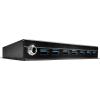 LINDY 7 Port USB 3.0 Metall Hub 7 portů USB Hub černá