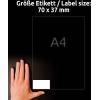 Avery-Zweckform 3474-200 70 x 37 mm papír bílá 5280 ks trvalé univerzální etikety 220 listů A4