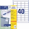 Avery-Zweckform 3657-200 48.5 x 25.4 mm papír bílá 8800 ks trvalé univerzální etikety 220 listů A4