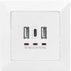 Digitus DA-70618 USB nabíjecí zásuvka do zdi s USB bílá