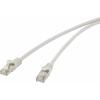 Renkforce RF-4724272 RJ45 síťové kabely, propojovací kabely CAT 5e F/UTP 0.50 m šedá s ochranou 1 ks