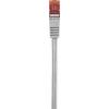 Renkforce RF-4724934 RJ45 síťové kabely, propojovací kabely CAT 6 S/FTP 2.00 m šedá s ochranou, pozlacené kontakty, samozhášecí 1 ks