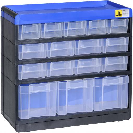 Allit 464600 zásobník na drobné díly VarioPlus Pro 29/32 (š x v x h) 300 x 285 x 135 mm černá, modrá 1 ks