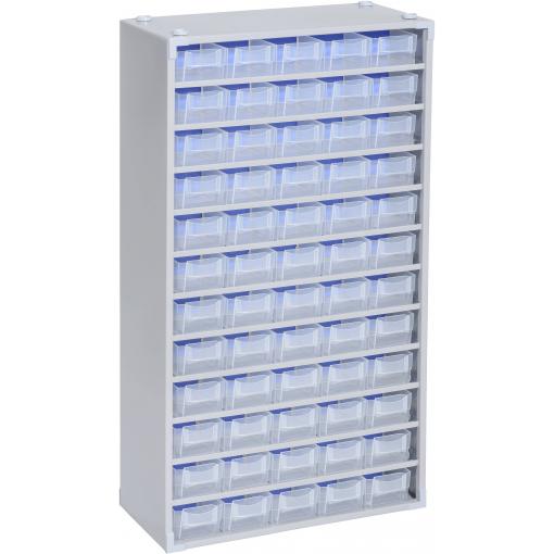 Allit 464830 zásobník na drobné díly VarioPlus ProM 57/120 (š x v x h) 300 x 565 x 140 mm stříbrná, transparentní 1 ks