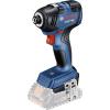 Bosch Professional GDR 18V-200 Solo, 06019J2105 aku rázový utahovák, 200 Nm, 18 V, Li-Ion, bez akumulátoru, bez nabíječky, bezkartáčové