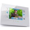 m-e modern-electronics VDV-907 W Wi-Fi, bezdrátový domovní video telefon vnitřní jednotka, bílá, 41269