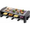 DOMO DO9039G raclette gril s lávovým kamenem, 8 pánví, nepřilnavý povlak černá, šedá
