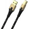 Oehlbach USB kabel USB 2.0 USB-A zástrčka, USB-B zástrčka 7.50 m černá/zlatá D1C9545
