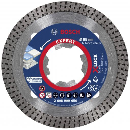 Bosch Accessories 2608900656 EXPERT HardCeramic X-LOCK diamantový řezný kotouč Průměr 85 mm Ø otvoru 22.23 mm kámen, beton, cihla 1 ks