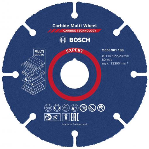Bosch Accessories EXPERT Carbide Multi Wheel 2608901188 řezný kotouč rovný 115 mm 1 ks