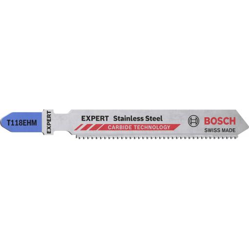 Bosch Accessories 2608900562 Pilový list do přímočaré pily EXPERT „Stainless Steel“ T 118 EHM, 3 ks 3 ks