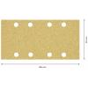 Bosch Accessories EXPERT C470 2608900935 brusný papír s otvory Zrnitost 40 (d x š) 186 mm x 93 mm 50 ks