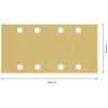 Bosch Accessories EXPERT C470 2608900936 brusný papír s otvory Zrnitost 60 (d x š) 186 mm x 93 mm 50 ks