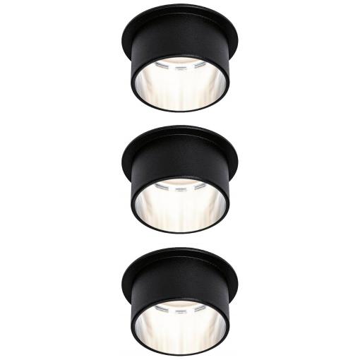 Paulmann 93383 LED vestavné svítidlo, 19.5 W, černá, železo