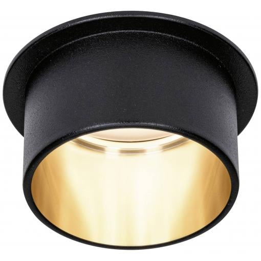 Paulmann 93378 LED vestavné svítidlo, LED, pevně vestavěné LED, 6 W, černá (matná), zlatá