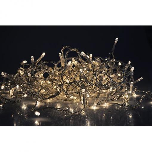 Solight LED vánoční závěs, rampouchy, 120 LED, 3m x 0,7m, přívod 6m, venkovní, teplé bílé světlo - 1V40-WW-1