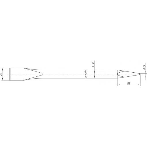 Rennsteig Werkzeuge Zednický sekáč 250 mm 350 250 0