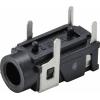 TRU COMPONENTS TC-9465732 jack konektor 3.5 mm zásuvka, vestavná horizontální Pólů: 3 stereo černá 1 ks