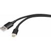 Renkforce USB kabel USB 2.0 USB-A zástrčka, USB Micro-B zástrčka 1.00 m černá magnetická zástrčka RF-4746074