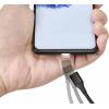 Renkforce USB kabel USB 2.0 USB-A zástrčka, USB Micro-B zástrčka 1.00 m černá magnetická zástrčka RF-4746074