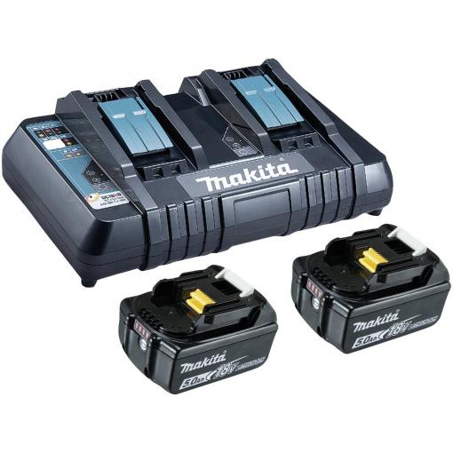 Makita 199482-2 BL 1850B + DC18RD akumulátor do nářadí a nabíječka 18 V 5 Ah Li-Ion