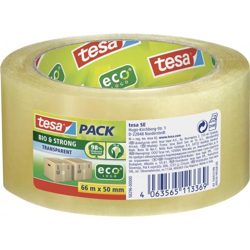 tesa BIO & STRONG 58296 balicí lepicí páska transparentní (d x š) 66 m x 50 mm 1 ks