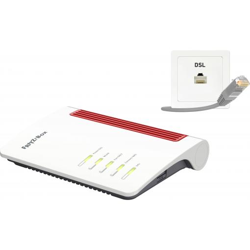 FRITZ! 7530 AX International Wi-Fi router 2.4 GHz, 5 GHz, 1800 MBit/s