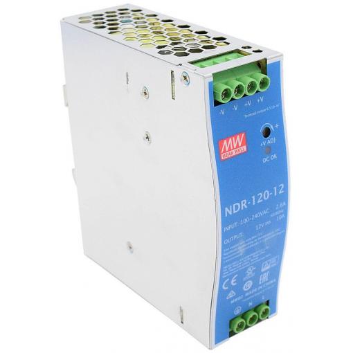 Průmyslový zdroj Mean Well NDR-120-12, 12 V / 120 W, DIN lišta