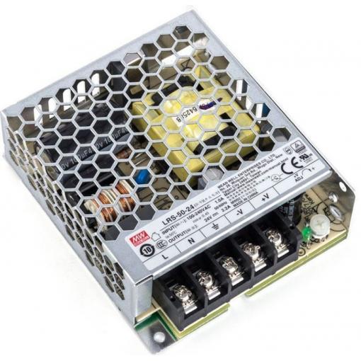 Průmyslový zdroj Mean Well LRS-50-24, 24 V / 50 W, spínaný