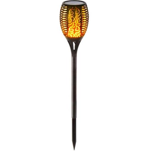Solární zahradní svítidlo 770 mm, imitace plamene, 72 LED